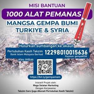Misi Bantuan Alat Pemanas Mangsa Gempa Bumi Turkiye Dan Syria MSM